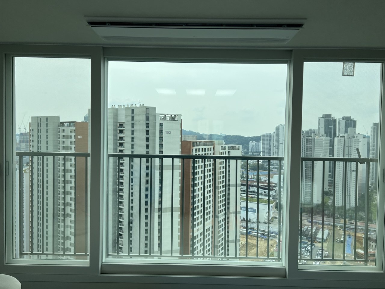 인천 용현동 SK스카이뷰 유리창청소